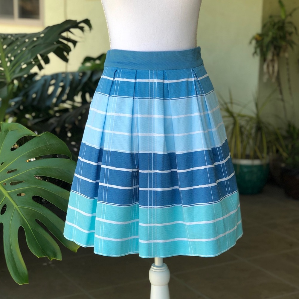 Anthropologie Striped A-Line Skirt - Size 4